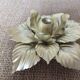 Golden metal flower wall lamp