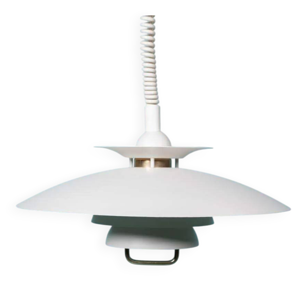 Vintage Scandinave Schalenlamp, pendentif minimaliste milieu du siècle