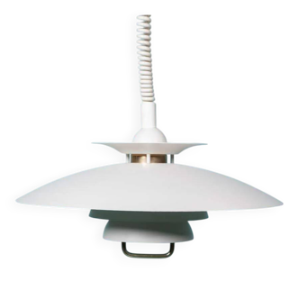 Vintage Scandinavian bowl lamp, minimalist mid-century pendant.