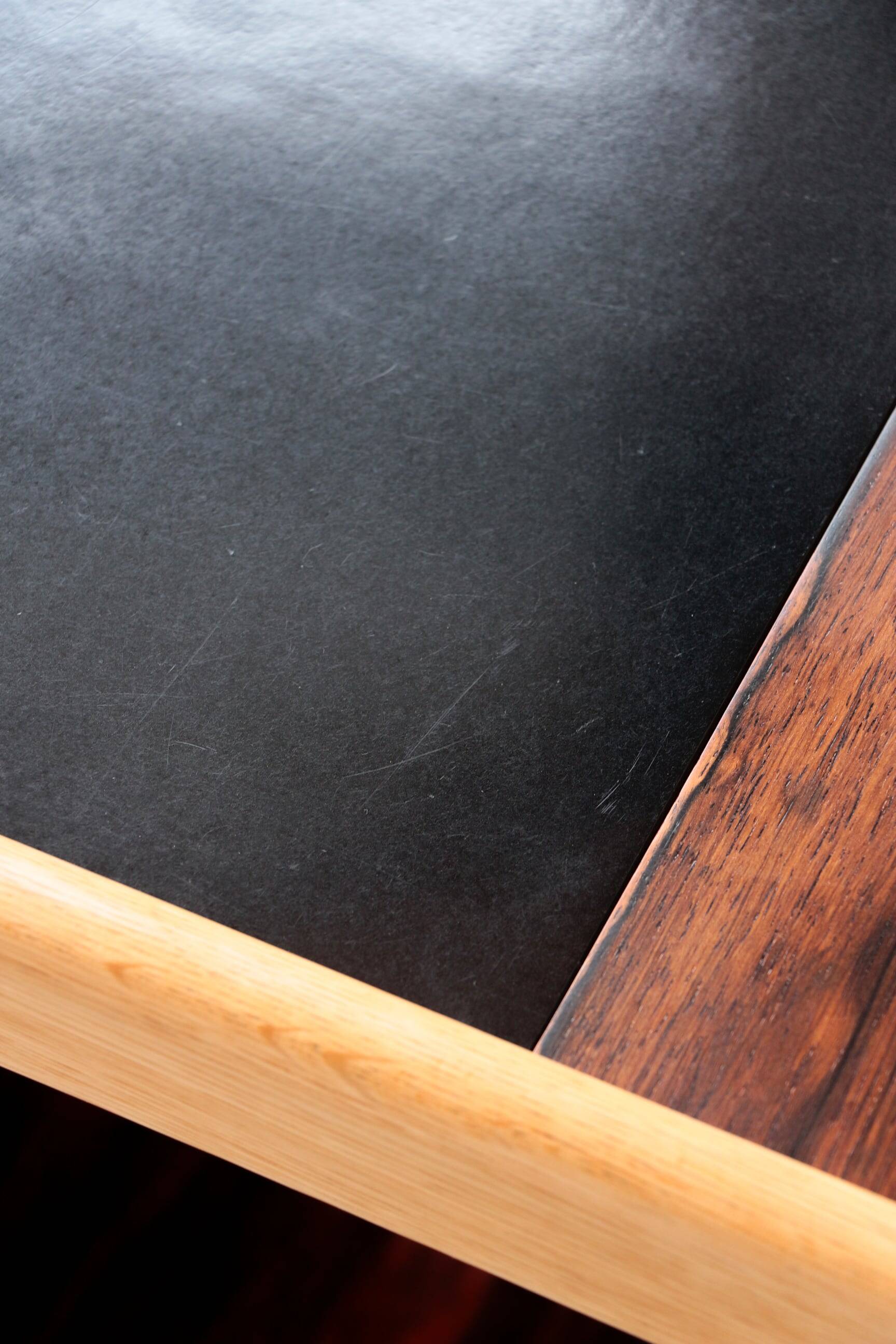 Scandinavian 'Thea' side table in rosewood and laminate, Yngve Ekström