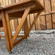 Extendable wooden desk with drawer