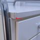 bedside table stainless steel lacquered metal 80s design