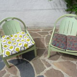 Pair of baumann argos model armchairs