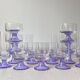 ensemble de 6 verres à pied couleur lilas