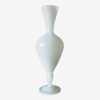 Antique vase in white opaline