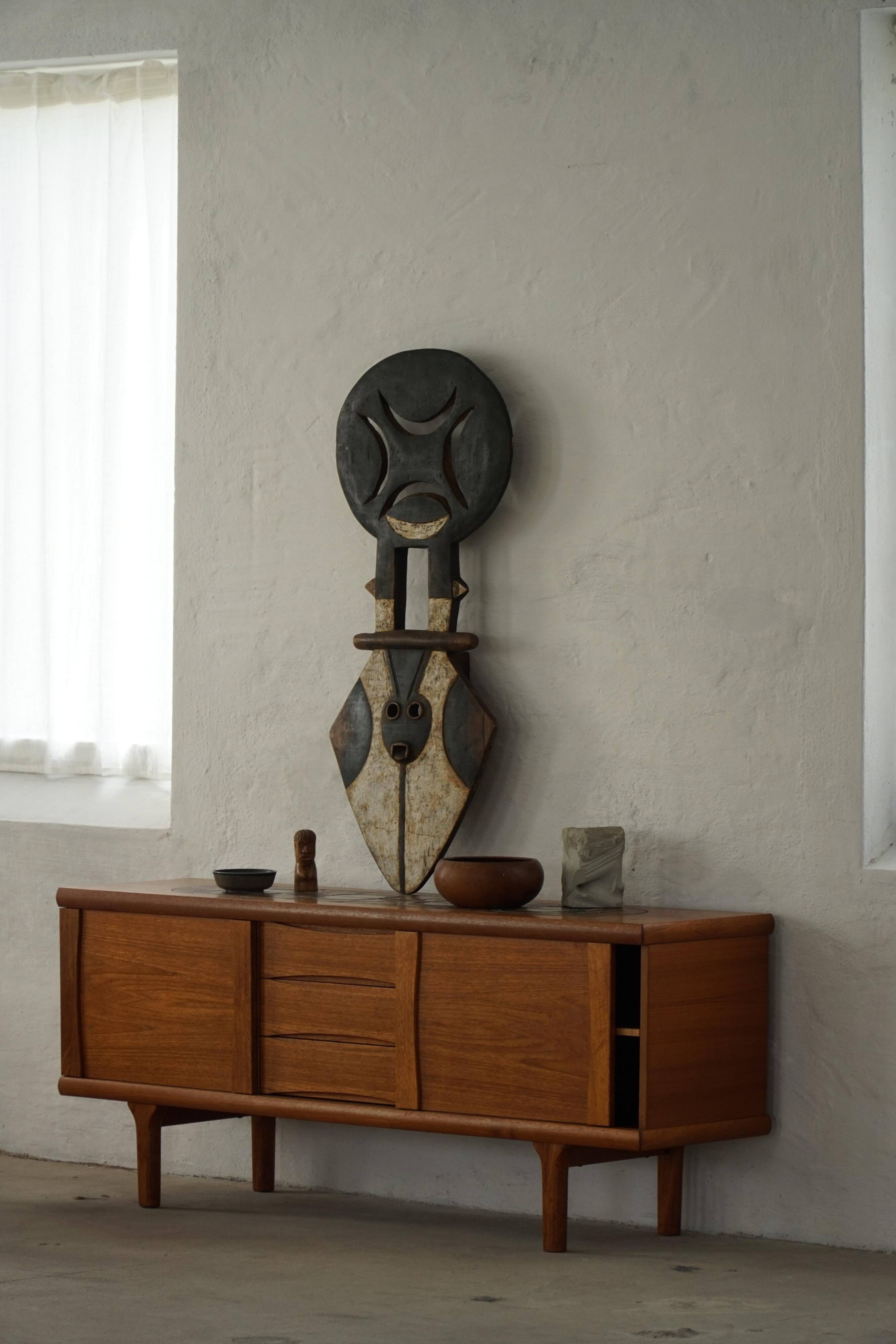 20th century, Bedu Nafana mask, carved wood, tribal art, decorative object