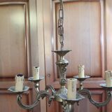 5-branch bronze chandelier