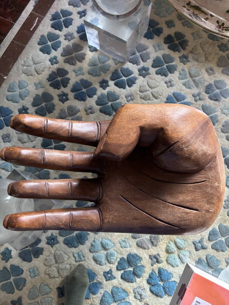 XXL wooden hand tray Vintage 1960 Italy