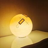 Glass globe lamp from the 1980s
