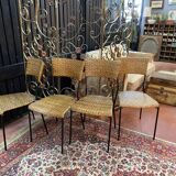 Set of 4 rattan chairs