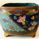 Enamelled cloisonné pot