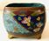 Enamelled cloisonné pot