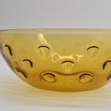 Amber glass dessert service - 1970
