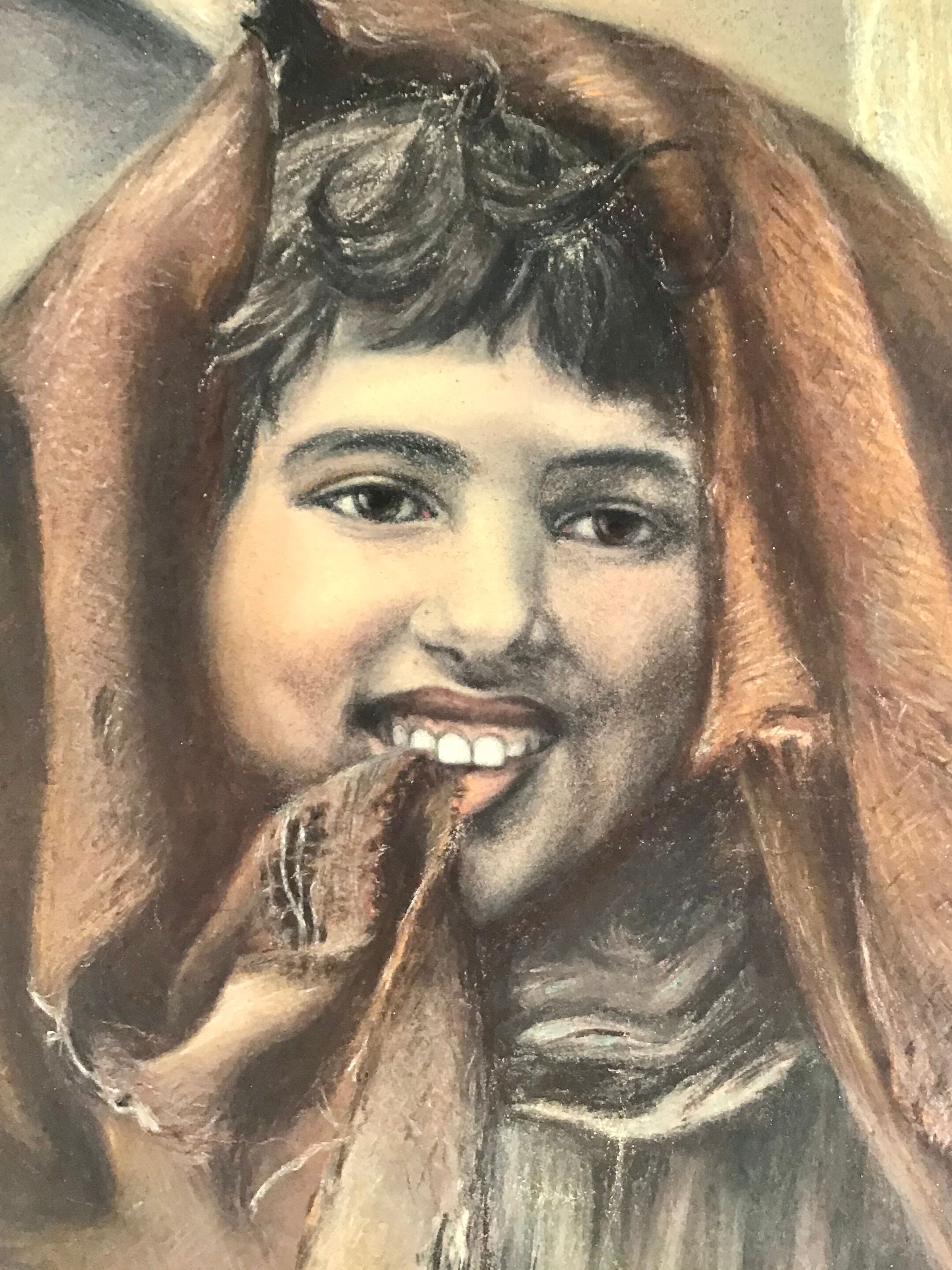 Portrait of a girl signed J Reux JJ