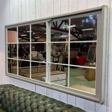 Large English industrial mirror, 1990s work, pub background