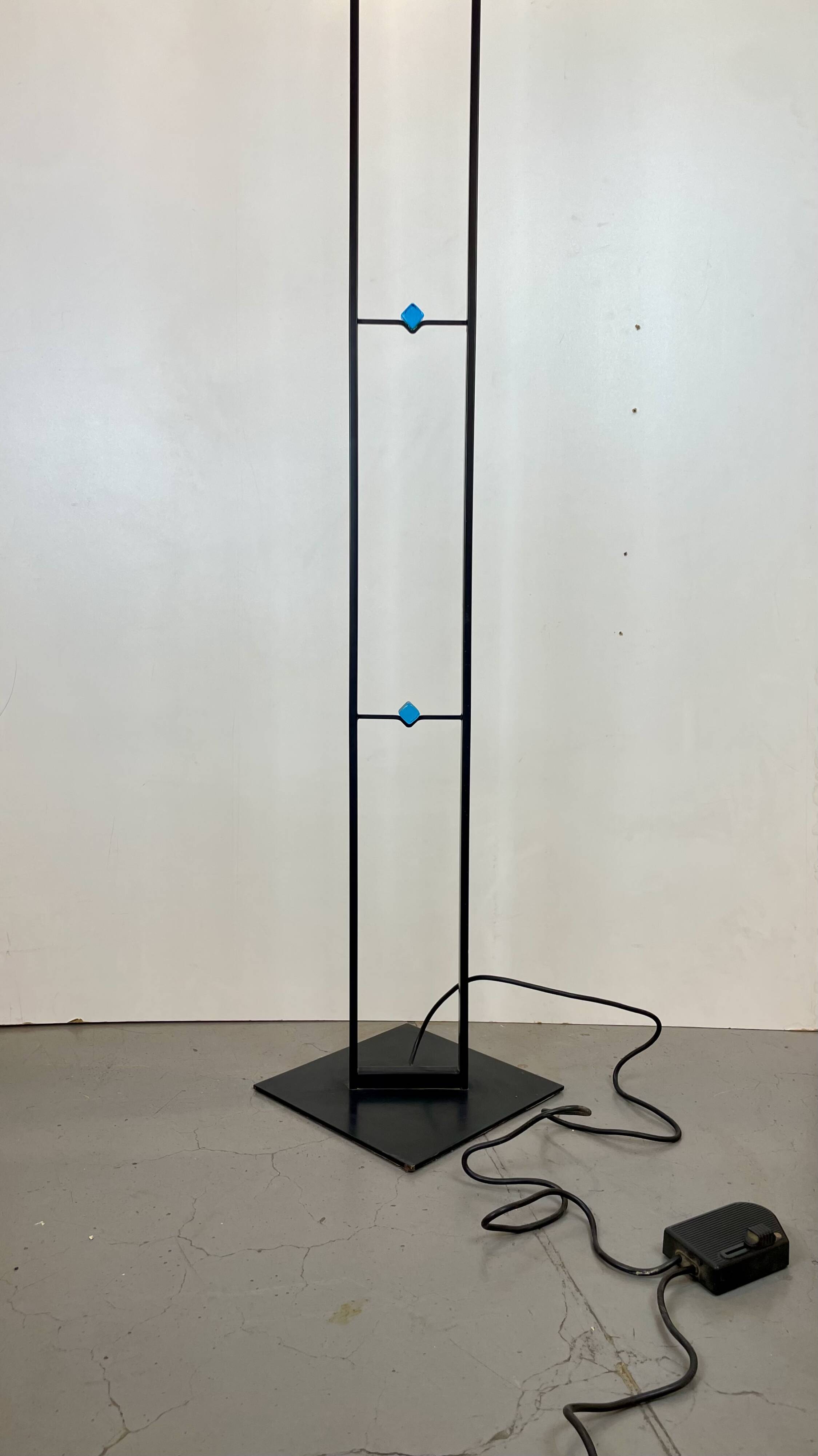 Post-Modern Floor Lamp att. to Mazzega, Italy, 1980s