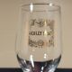 Vintage 10 glasses aperitif Noilly Prat on foot with golden inscription