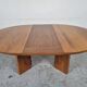 Table à manger en orme de Luigi Gorgoni années 80