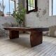 Table basse brutaliste artisanale 1950