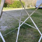 Round folding metal table – circa 1950