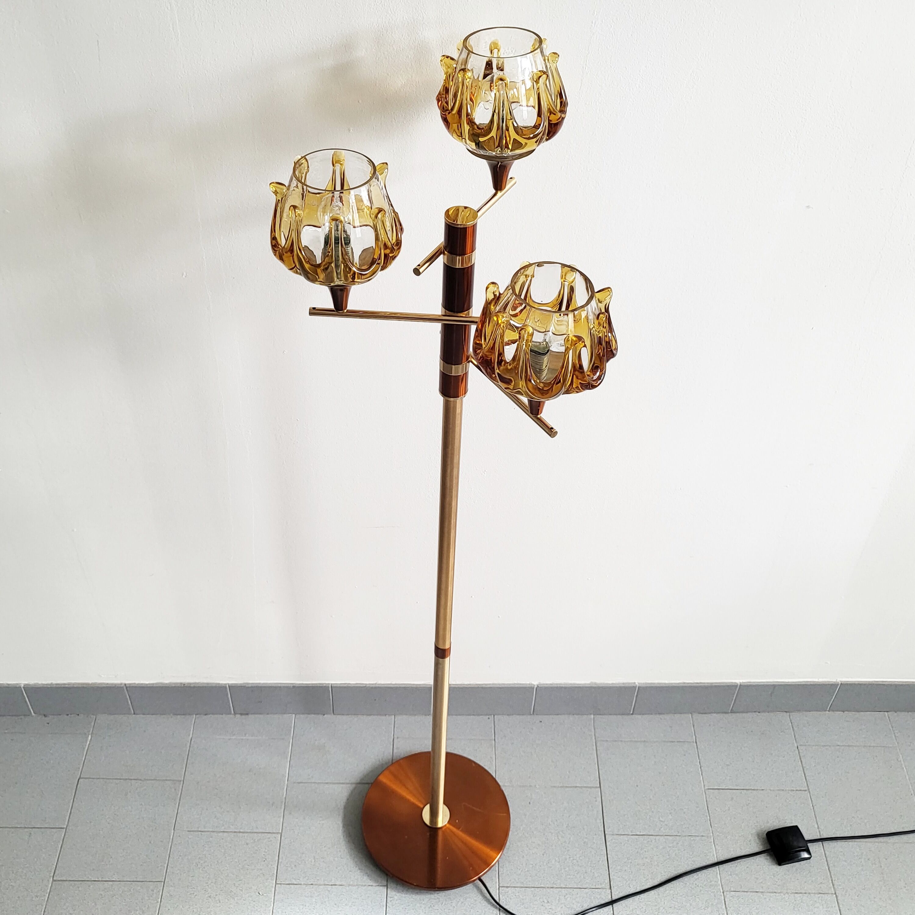 Vintage Oberglas Austria floor lamp 1970
