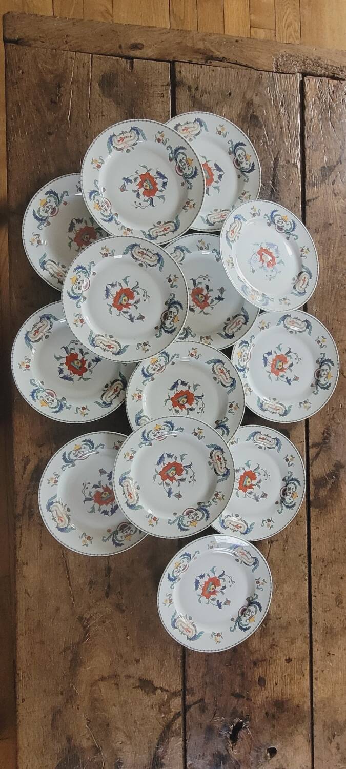 Paris porcelain flat plates