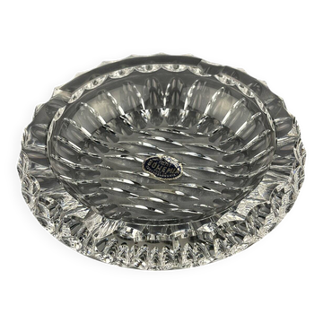 Vintage Bohemian glass ashtray by Bohemia Crystal, 1970s
