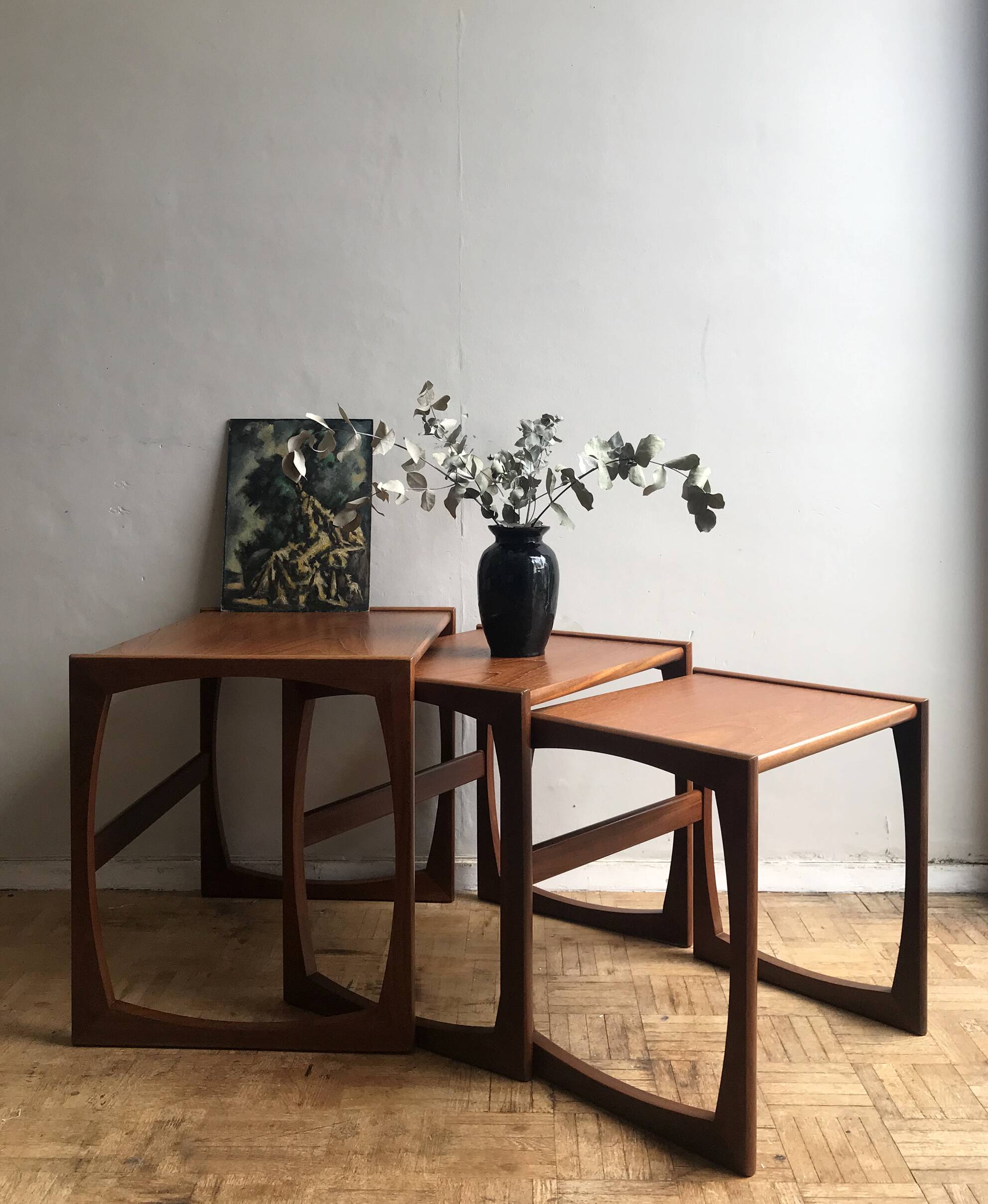 Nested tables Quadrille, teak - G Plan edition 1960