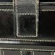 French mid-century leather magazine rack