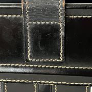 Porte revue en cuir Français mid century