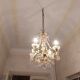 Chandelier to, colored crystal tassels