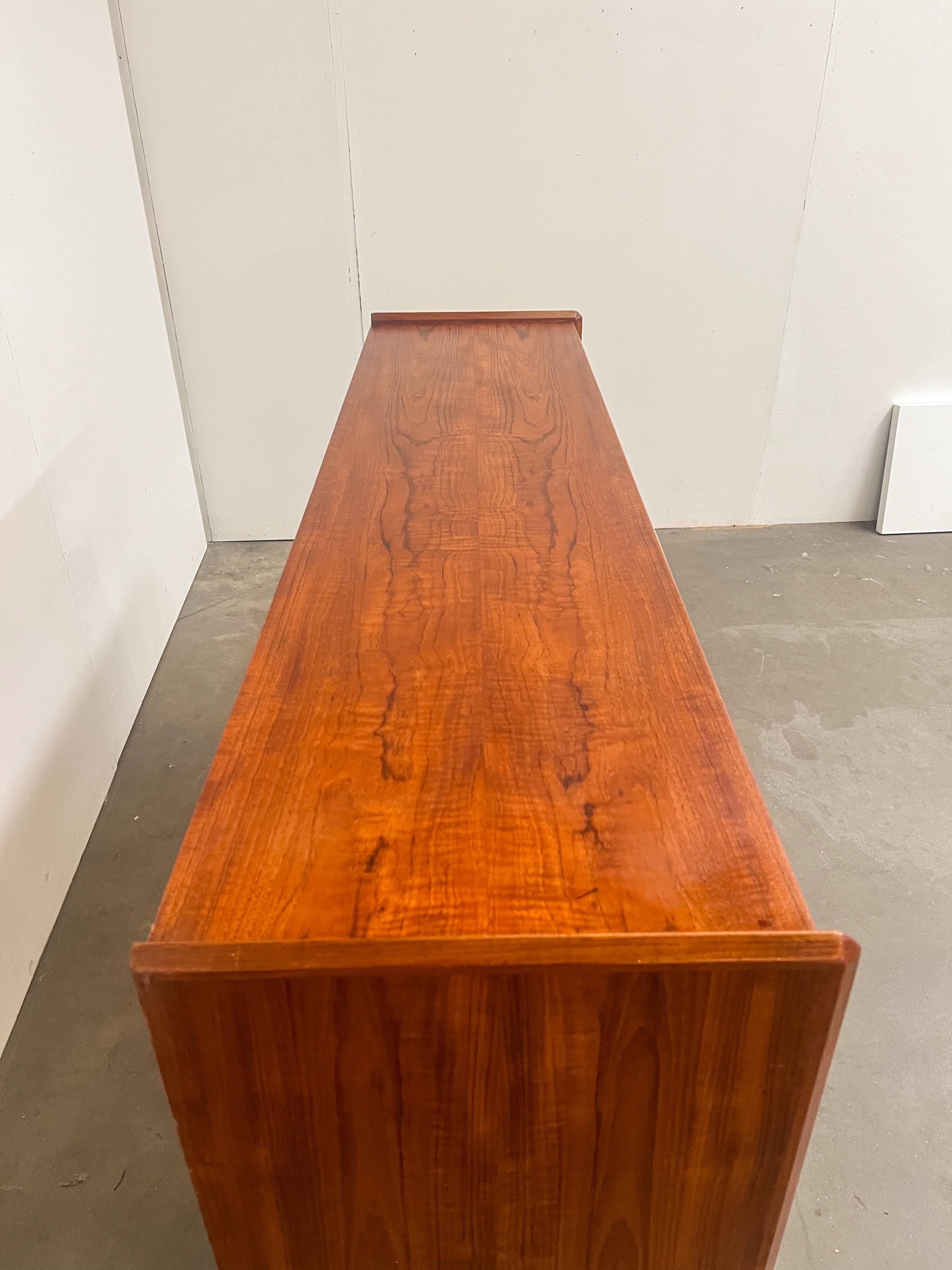 Danish teak sideboard vintage 180 cm sliding doors