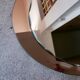 Bevelled oval mirror from the seventies