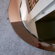 Bevelled oval mirror from the seventies