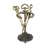 Bronze fireplace accessories