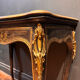 Antique wooden and brass game table – Timeless elegance