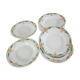 12 hollow plates made of Longwy earthenware