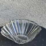 Large crystal bowl, vintage and collector's design salad bowl