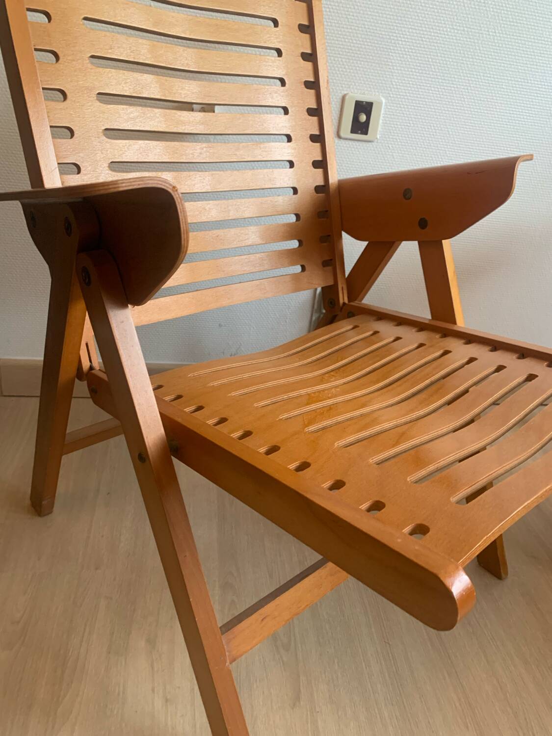 Pair of Rex Niko Kralj Folding Armchairs