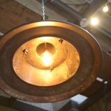 Pendant lamps in galvanized metal 1960