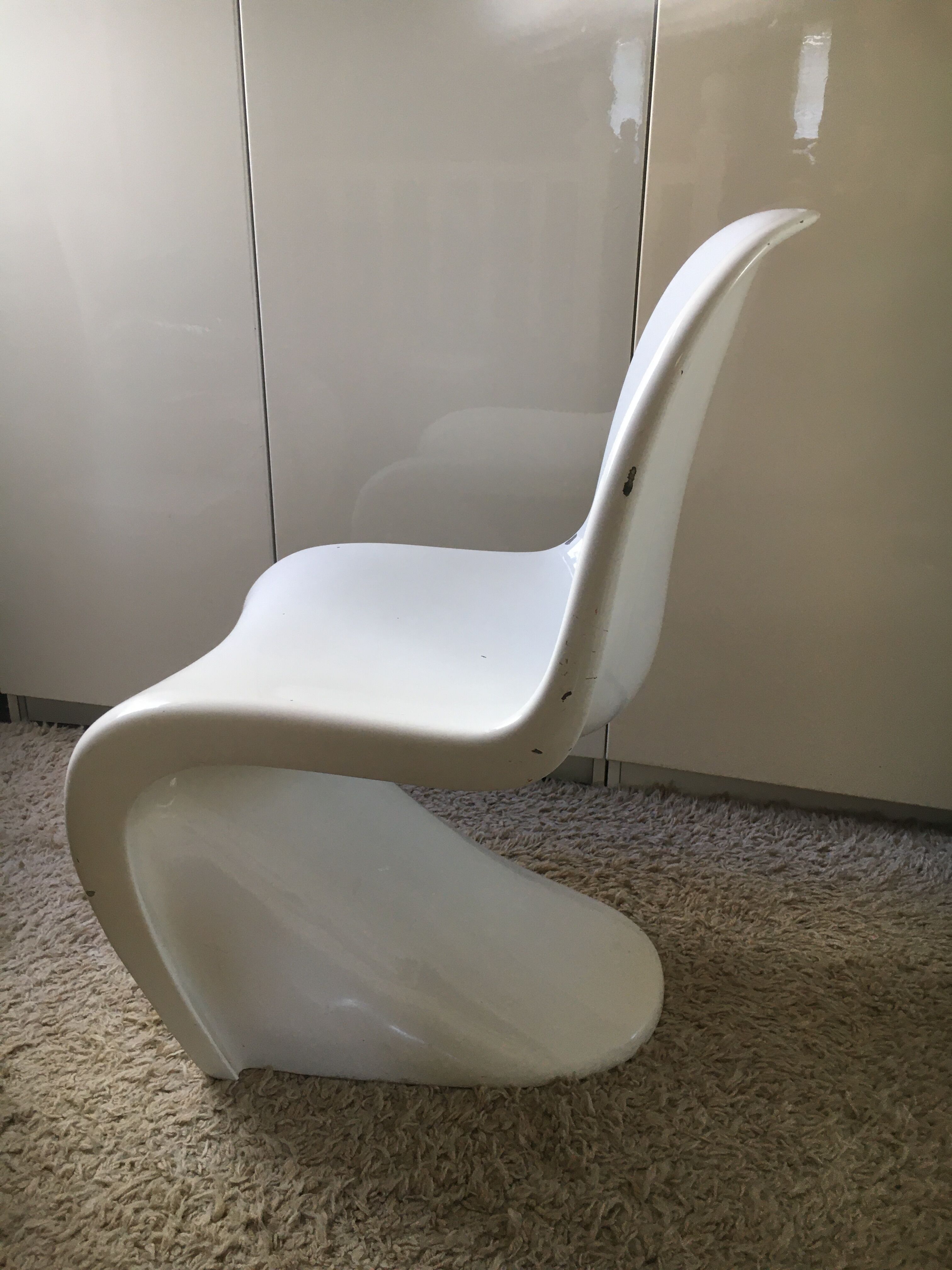 S chair by Verner Panton in fiberglass series 1 1967