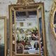 Mirror dora Louis XV with frame of the XIXth century