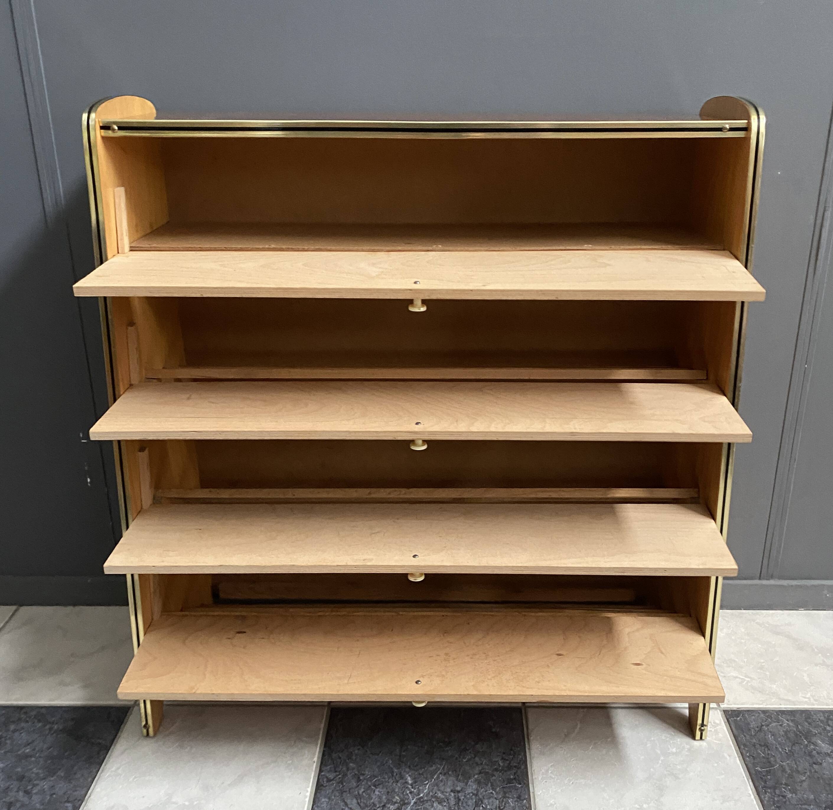 Wooden shoe cabinet, 1960s