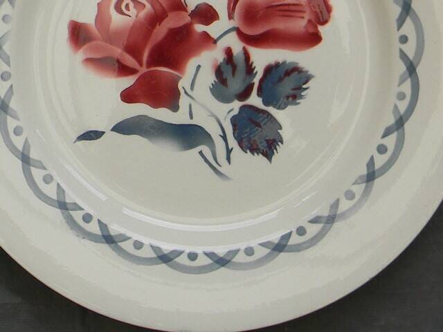 Set of 6 DIGOIN SARREGUEMINES earthenware dinner plates. CANNES model.