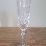 5 flûtes à champagne en cristal