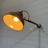 Early Rademacher wall lamp with large enamel shade