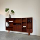 Big vintage Danish bookcase teak