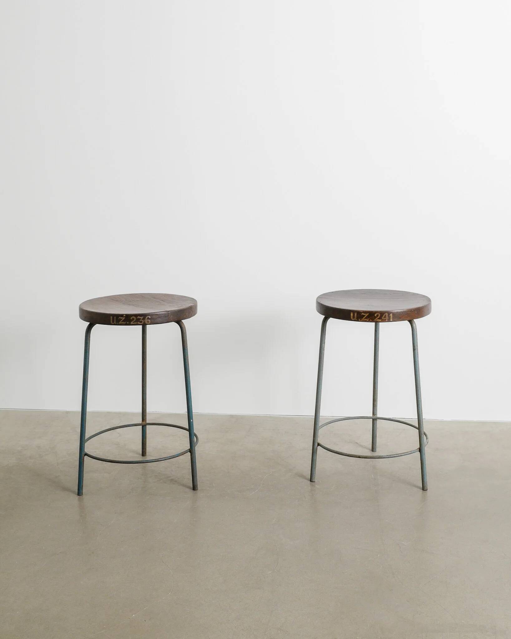 Pair of Pierre Jeanneret High Bar Stools, 1950s