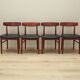 Set of four teak chairs, Danish design, 1960s, manufacture: Bruno Hansen, d