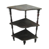 Étagère d'angle en bois vintage